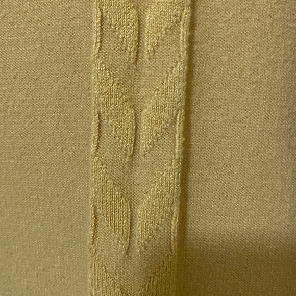 It’s a yellow mustard color sweater great condition. - Picture 3 of 4